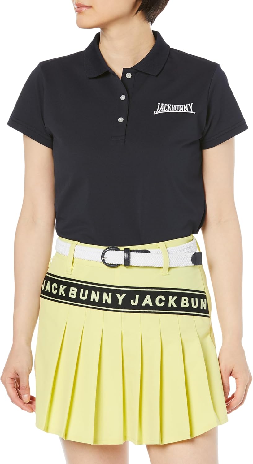 ジャックバニー] レディース 半袖 ポロシャツ (ブランドロゴ・ドライ